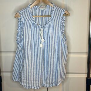 EUC Vineyard Vines Striped Blouse (XLarge)